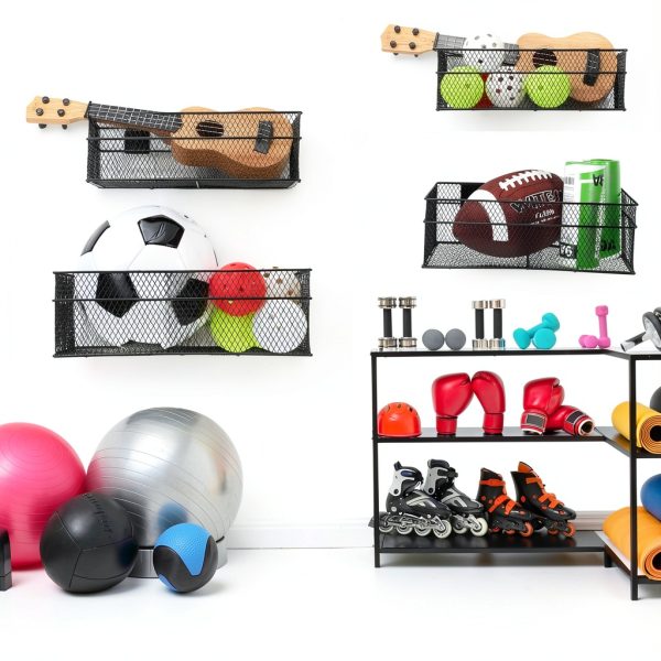Barydat Slatwall Basket Storage Organizer Industrial Use-6
