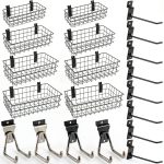 Chicmount Slatwall Baskets Steel Storage Organizer Kit-0