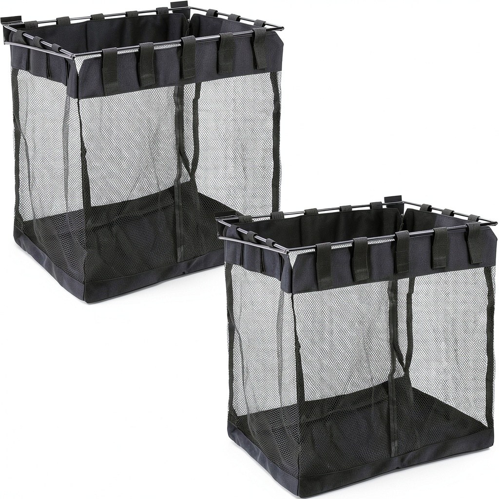 Froidesente mesh basket mounted on a garage slatwall