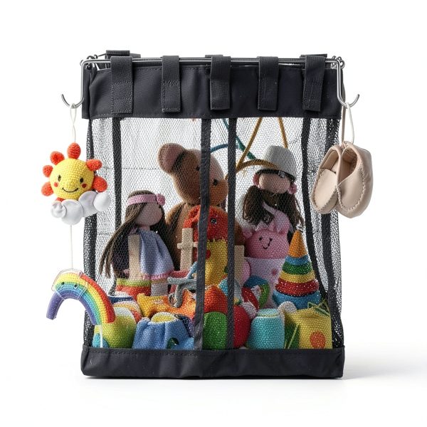 Slatwall Mesh Basket Froidesente Nylon Storage-6
