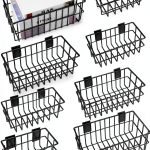 Hicarer Slatwall Baskets Metal Storage Modern Black Finish-0