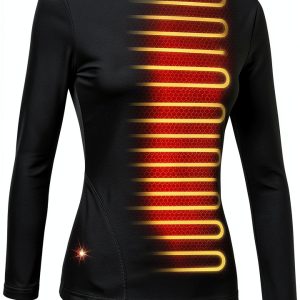 Graphene Heated Shirt USB Powered Mens Womens Fleece Lined-0