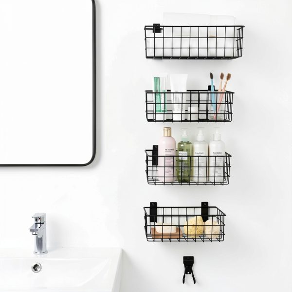 Chicmount Slatwall Baskets Steel Storage Organizer Kit-2