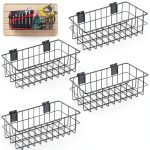 Froidesente Slatwall Baskets Steel Storage Wall Mounted-0