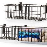 BAKEWAY Slatwall Baskets Steel Storage Garage Workshop-0