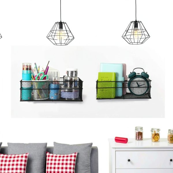 Barydat Slatwall Basket Storage Organizer Industrial Use-5