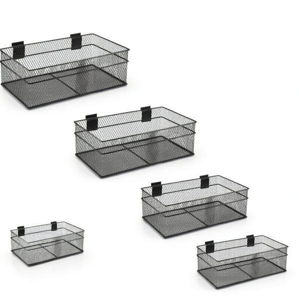 Barydat Slatwall Basket Storage Organizer Industrial Use-1