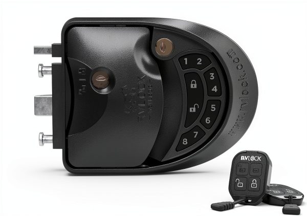 RVLock Charter Keyless RV Lock Black Modern-0