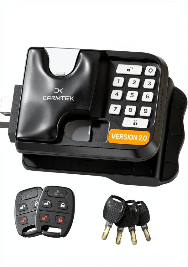 CARMTEK 10 Digit RV Door Lock Metal Waterproof Backlit-0