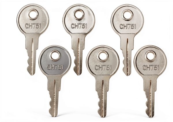 Gradora CH751 Portable Alloy Steel RV Key Set 8 Silver Keys-1