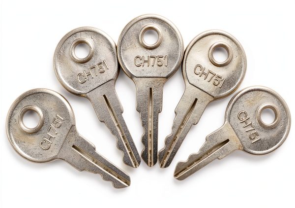 Gradora CH751 Portable Alloy Steel RV Key Set 8 Silver Keys-3