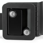 Marvelity RV Door Lock Black Nylon Deadbolt Weather Resistant-0