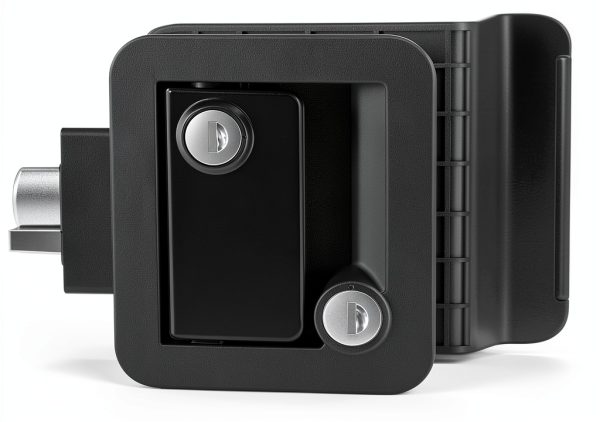 Marvelity RV Door Lock Black Nylon Deadbolt Weather Resistant-0