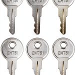 Gradora CH751 Portable Alloy Steel RV Key Set 8 Silver Keys-0