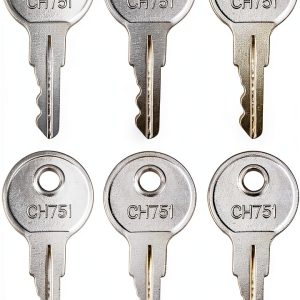 Gradora CH751 Portable Alloy Steel RV Key Set 8 Silver Keys-0