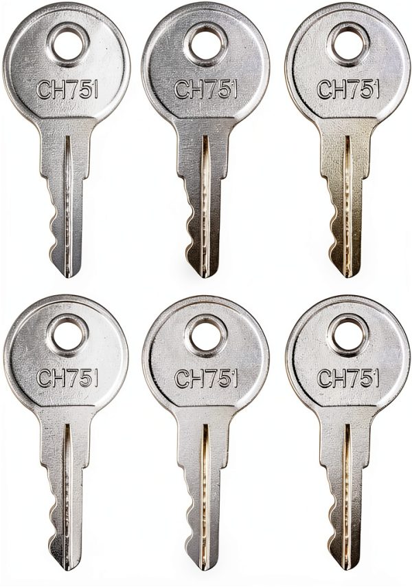 Gradora CH751 Portable Alloy Steel RV Key Set 8 Silver Keys-0