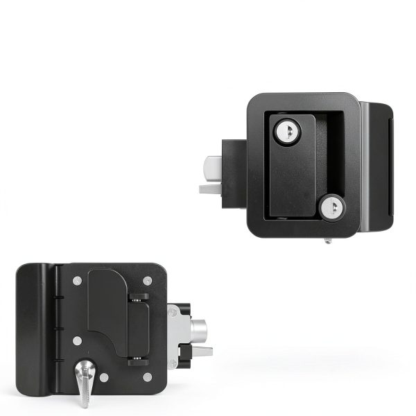 Marvelity RV Door Lock Black Nylon Deadbolt Weather Resistant-3