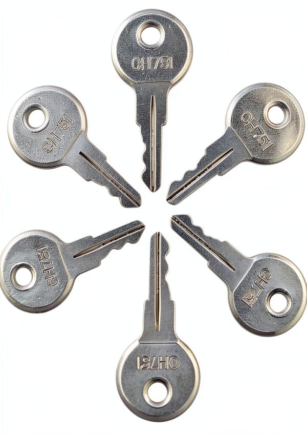 Gradora CH751 Portable Alloy Steel RV Key Set 8 Silver Keys-2